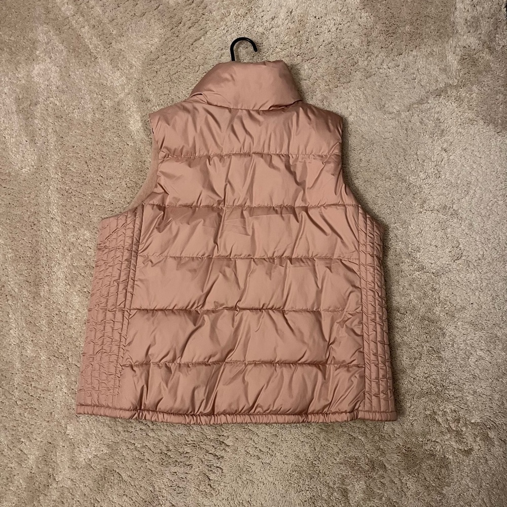 Old Navy Quilted Puffer Vest in Dusty Rose - Picture 2 of 3